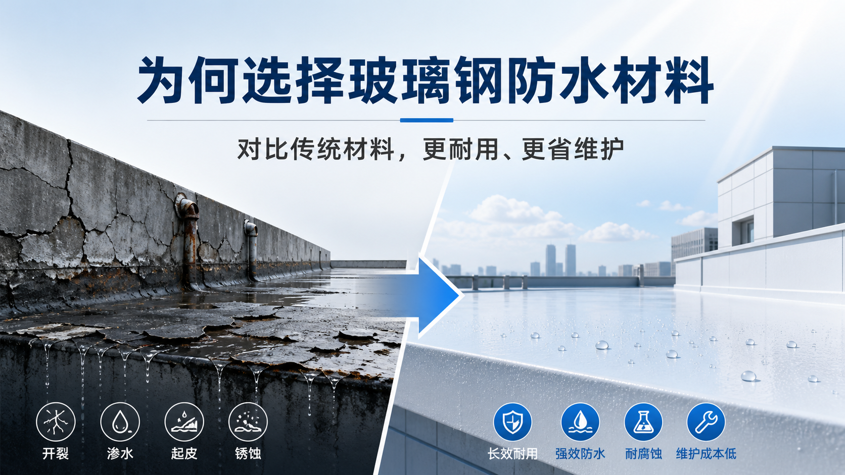 在齐齐哈尔，为何选择玻璃钢防水材料而非传统材料