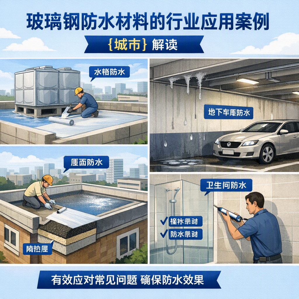 玻璃钢防水材料的行业应用案例,齐齐哈尔解读